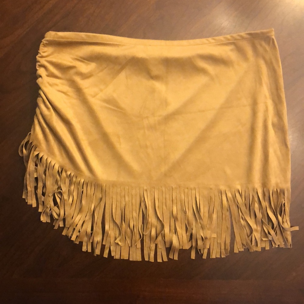 Vintage Faux Suede Swim Coverup by Newport News - Picture 6 of 13